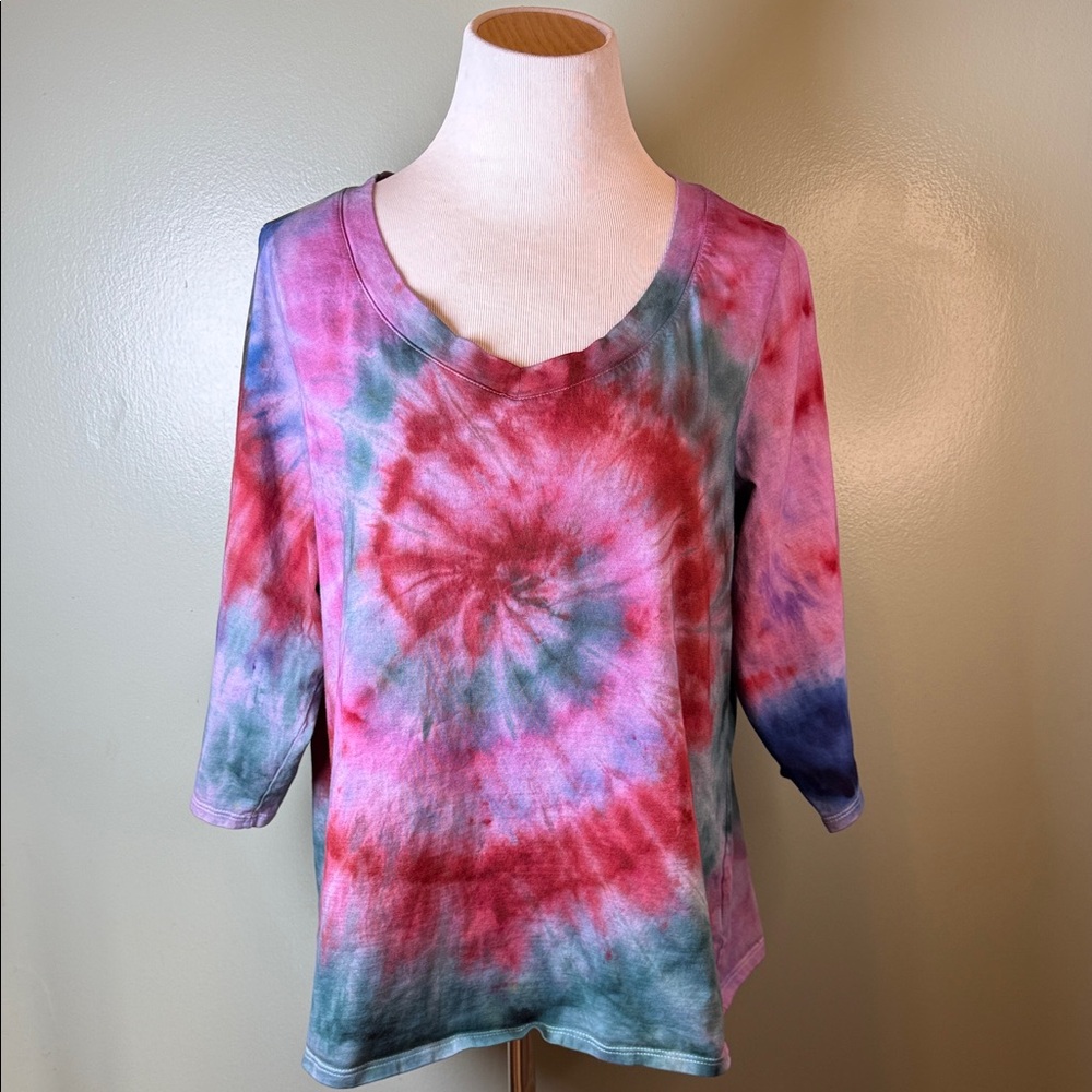 Tie-Dye Women's Top - Multicolor